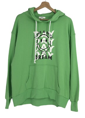 BP Nordstrom Hoodie Sweatshirt Pullover Green Have a Nice Dream Day Medium M NWT