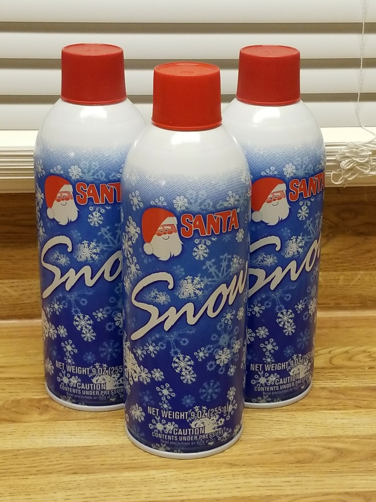 2 Cans Chase Santa Snow Aerosol Fake Tree Christmas Decor 9oz Can Snow