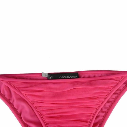 Costume da bagno bikini due pezzi decorato con dettagli in metallo rosa Dsquared US L EU 44 - Foto 4 di 4