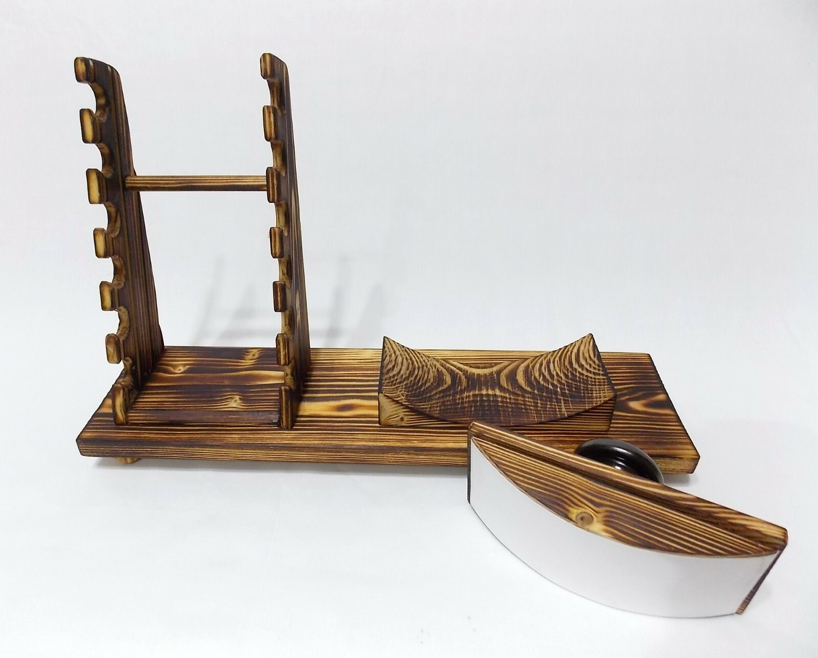 Calligraphy pen stand & ink blotter holder desk top ink fountain etc