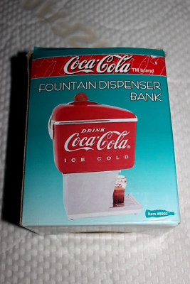 アンティーク雑貨 90s Coca-Cola fountain dispenser bank Coca Cola Fountain Dispenser Money Bank - 1997 - Vintage Rare