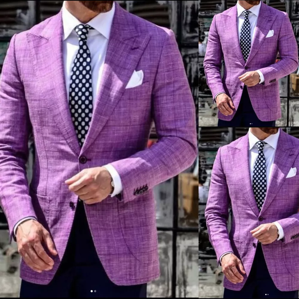 Purple blazer shop suit