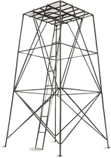 10 Ft Elevated Hunting Tower Sturdy Platform Tall Tree Stand Blind Large Ladder