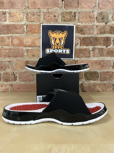 Air Jordan Hydro 11 Bred White Slide Sandals MENS AA1336-006 - Picture 4 of 6