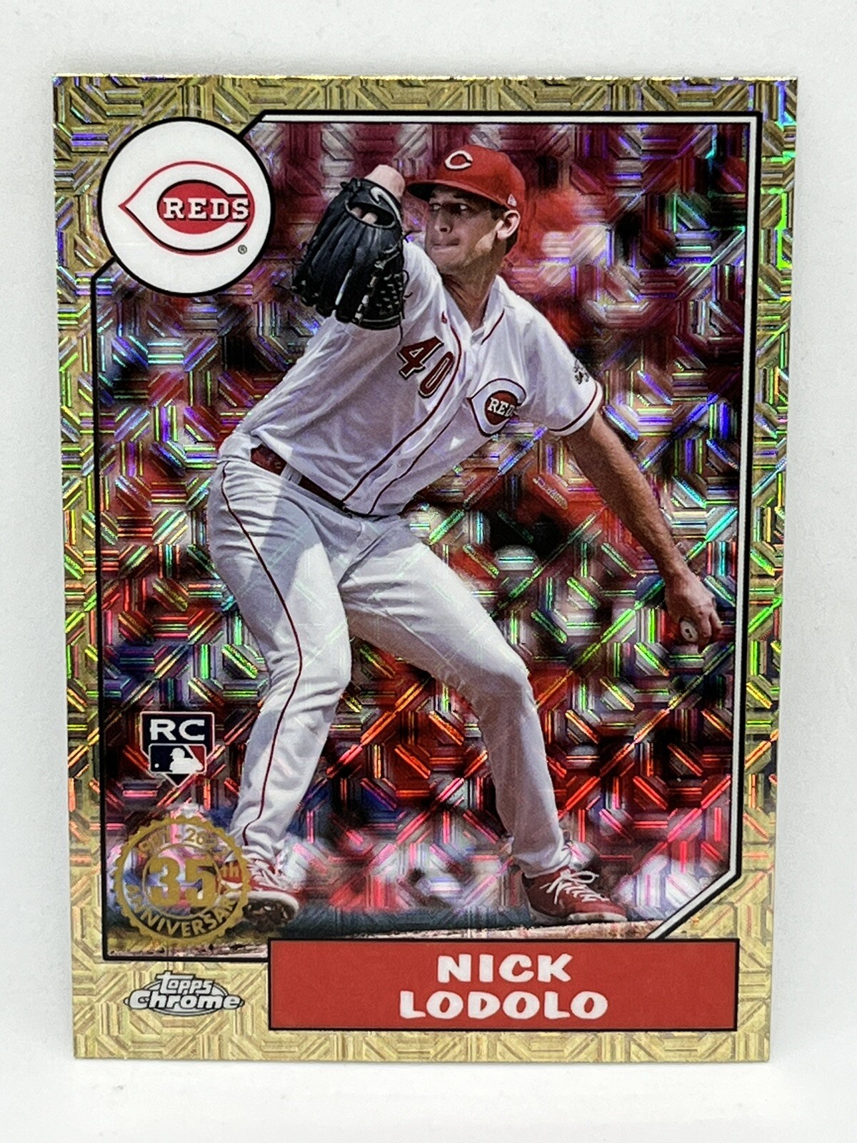 2022 Topps Update 1987 Chrome Silver Pack Nick Lodolo RC #T87C-22 Reds