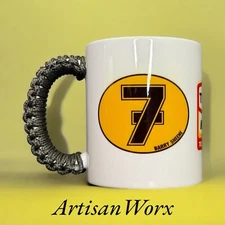 Barry Sheene #7 Texaco Heron Suzuki Retro Motorcycle Paracord Mug.