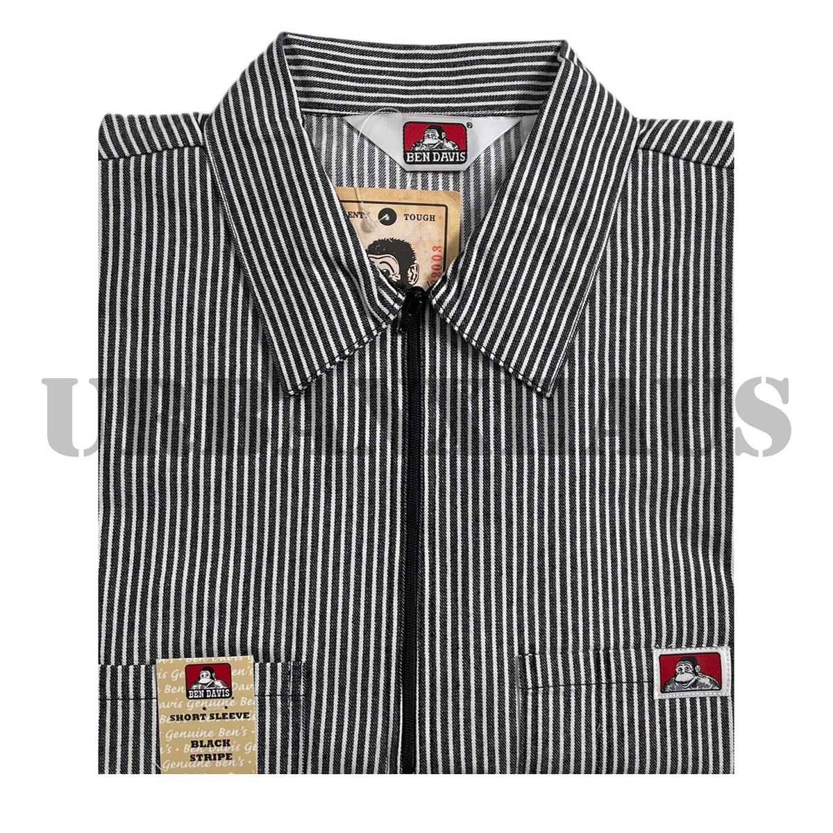 トップス time is on DOUBLE STRIPE REGULAR SHIRT TRSH-212 Textured Stripe Knit Short Sleeve Button-Up Shirt – TRPremium