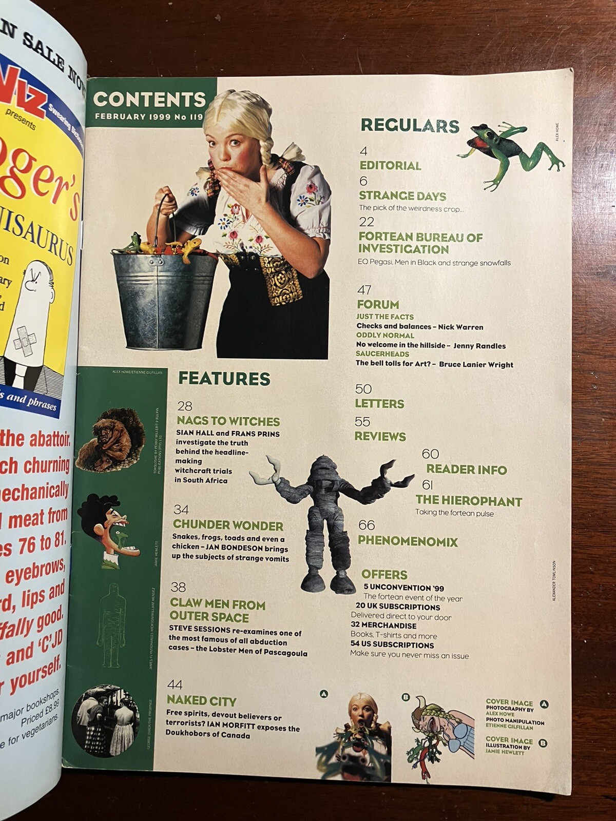 Fortean Times 119 March 1999 Pascagoula Lobster Men ET First Contact