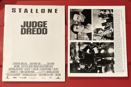 KIT DE PRENSA DE PELÍCULAS JUDGE DREDD 1995 SYLVESTER STALLONE FOLLETO DE 40 PÁGINAS + FOTO - Imagen 1 de 2