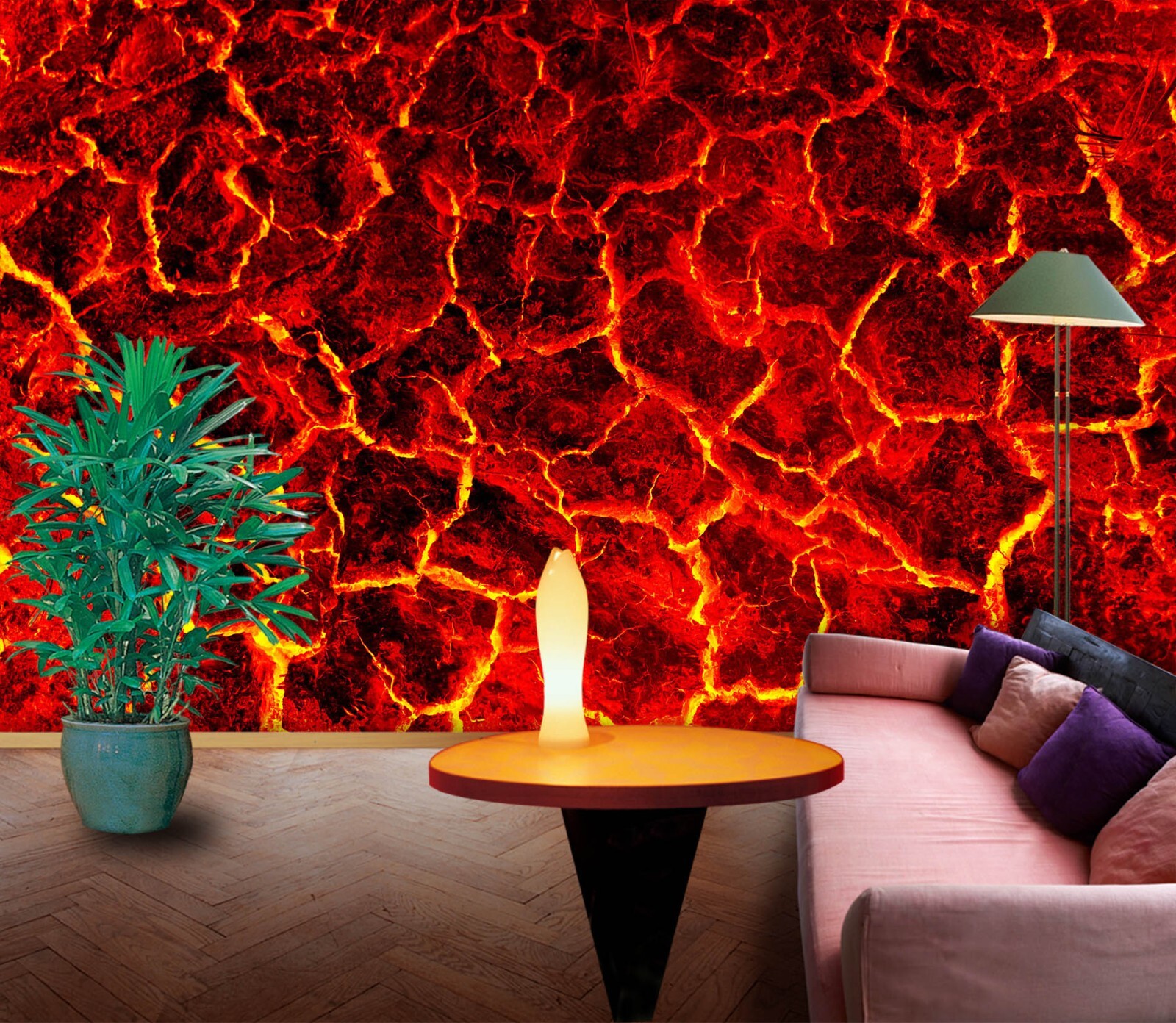 3D Lava Stone G2549 Wallpaper Wall Murals Removable Self-adhesive Erin