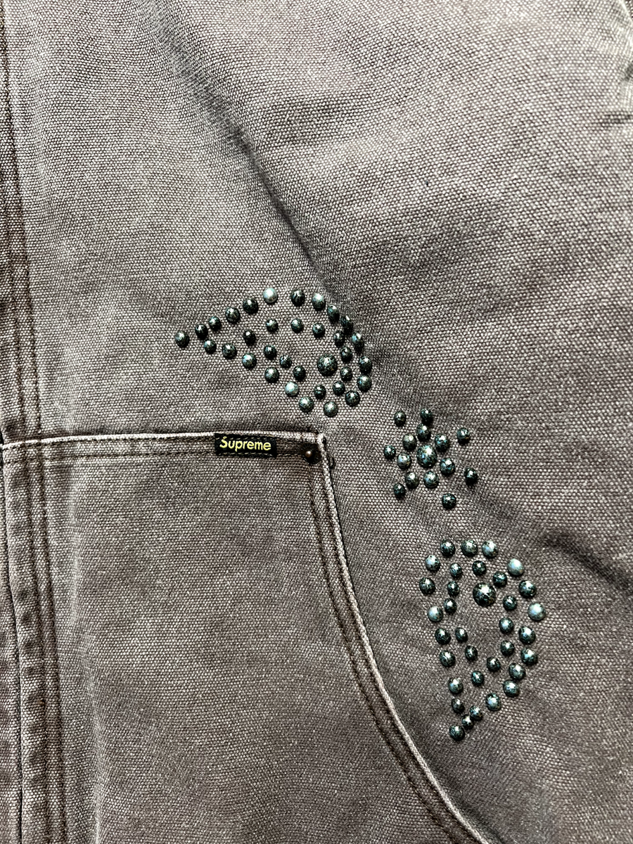 Supreme Paisley Studded Work Jacket Brown Size Extra Large Supreme Paisley Studded Work Jacket Brown Size Extra Large