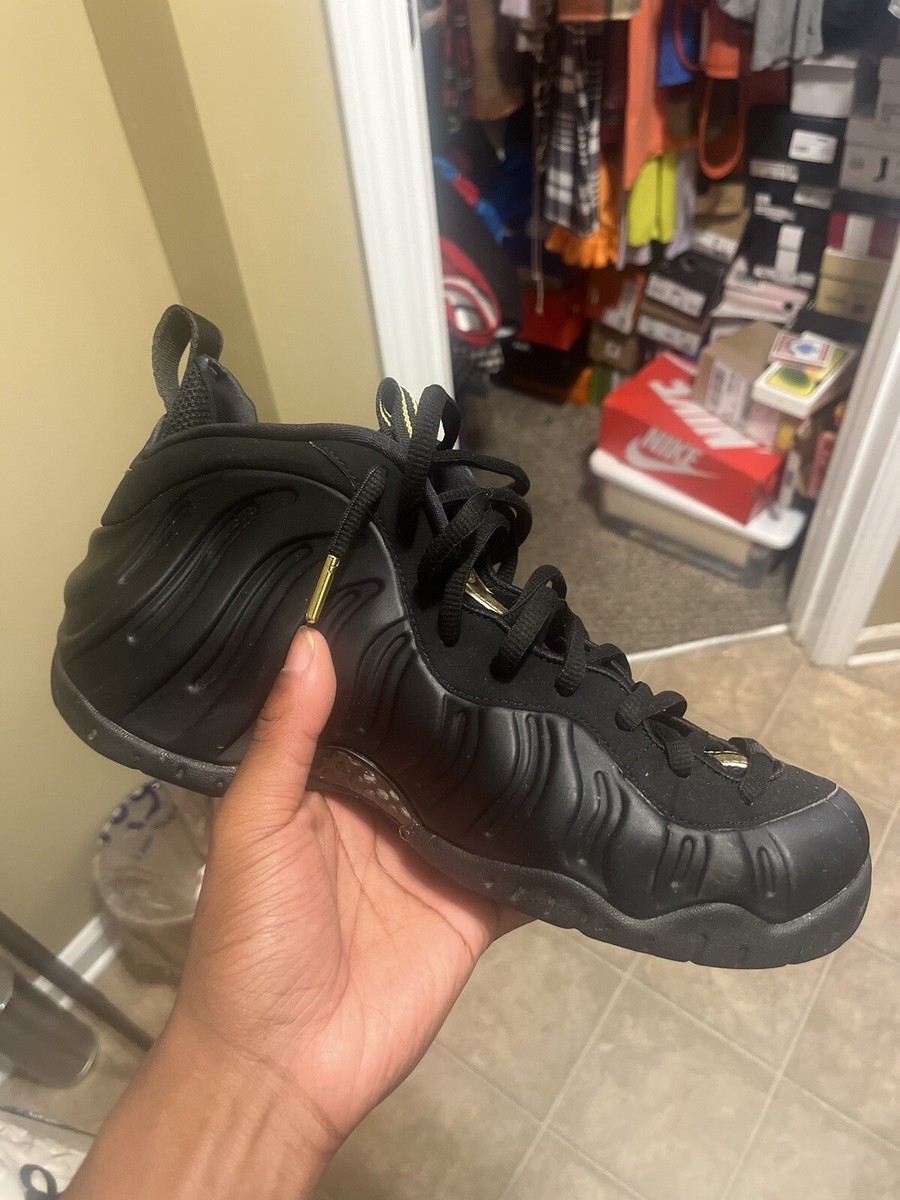 スニーカー Nike Air Foamposite Pro Black llic Gold 2018 AW 18 Nike Air Foamposite Pro Black Metallic Gold for Sale