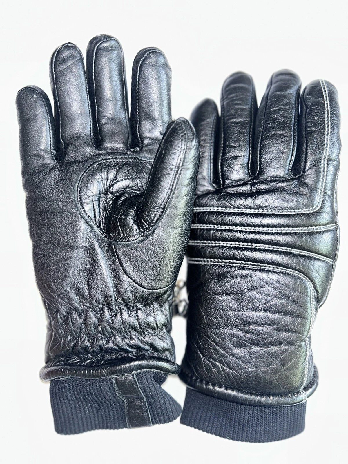 ARIS Women’s Cowhide Leather Black Leather Gloves Size Medium