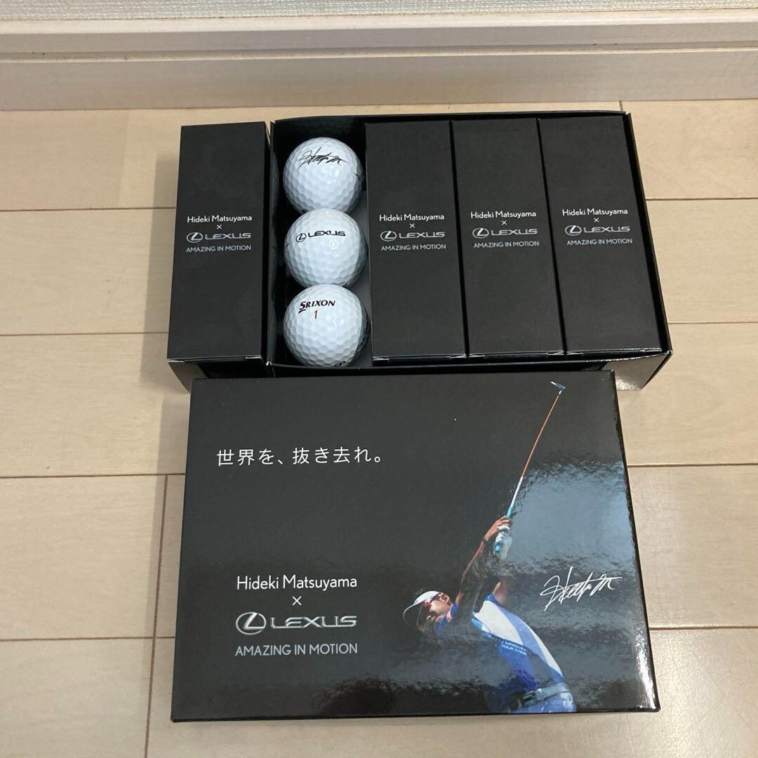 LEXUS ゴルフボール SRIXON LEXUS x SRIXON Collabo Golf Ball Z STARXV Signed by Hideki