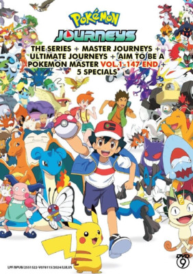 DVD POKEMON JOURNEYS: THE SERIES+MASTER+ULTIMATE+AIM TO BE A POKEMON MASTER+5SP