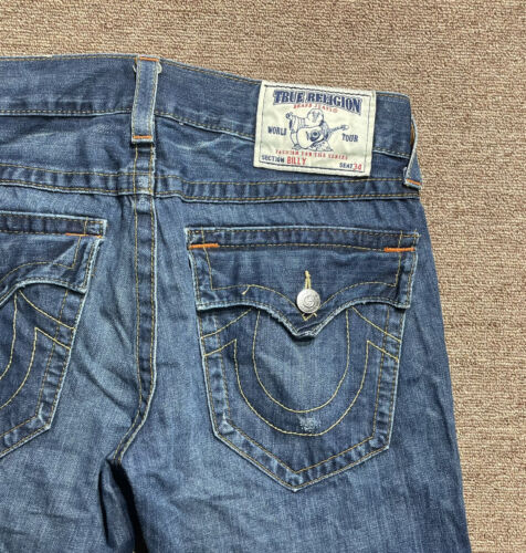 True Religion Bootcut Jeans Mens Size 32 Billy Relaxed Boot Blue Denim ...