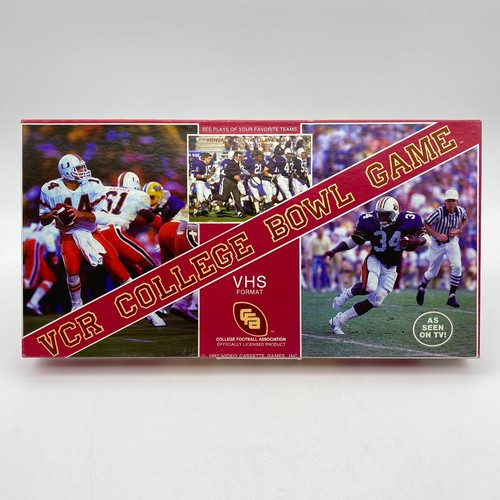Vintage VCR College Bowl Game Football VHS Video Games 80's 1987
