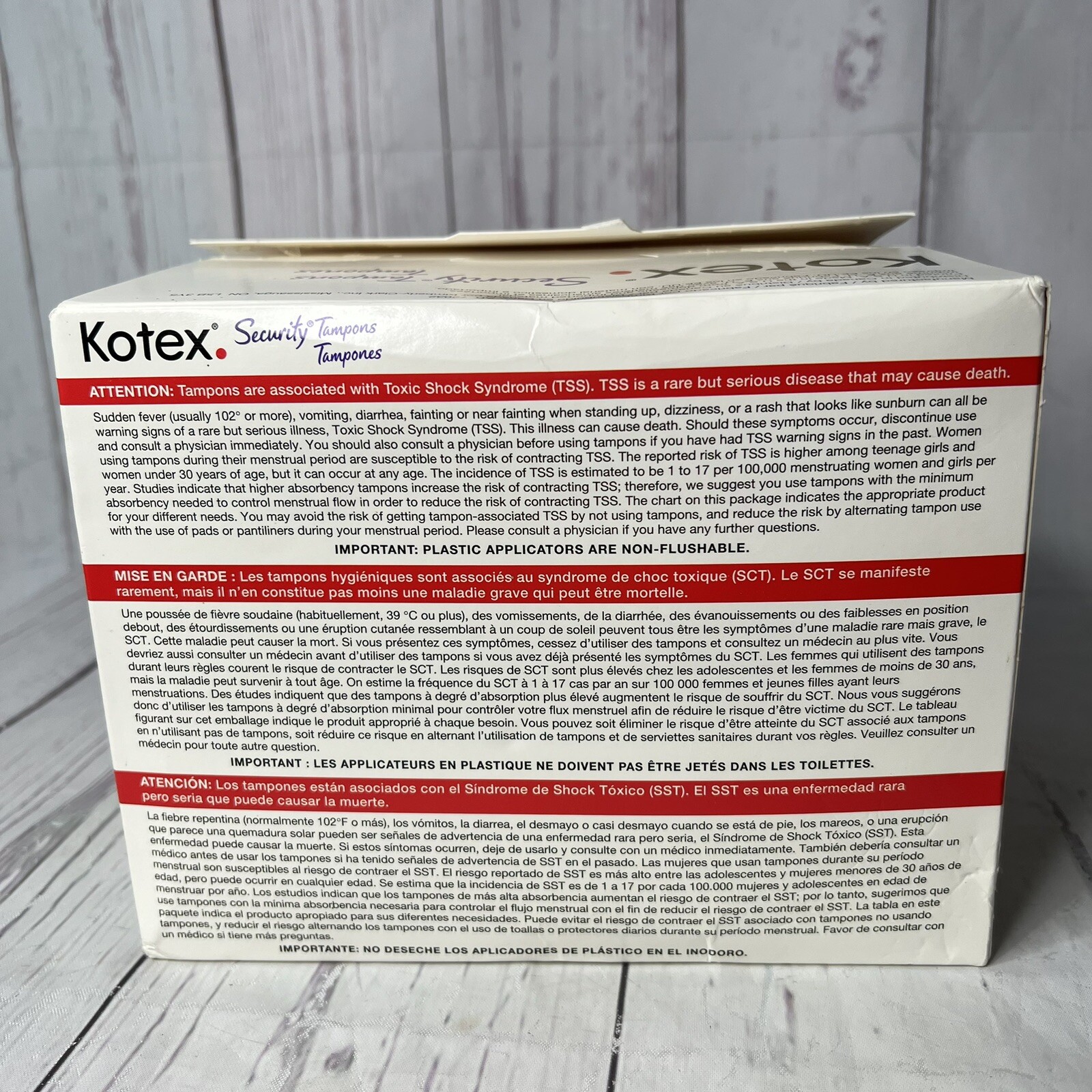 Kotex Super Security Tampons 45 Pack Unscented Jumbo. NEW eBay