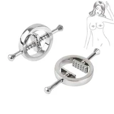 Metal Clamps Clips Stimulator Steel Breast Clamps Spring Slaves Binding Flirting