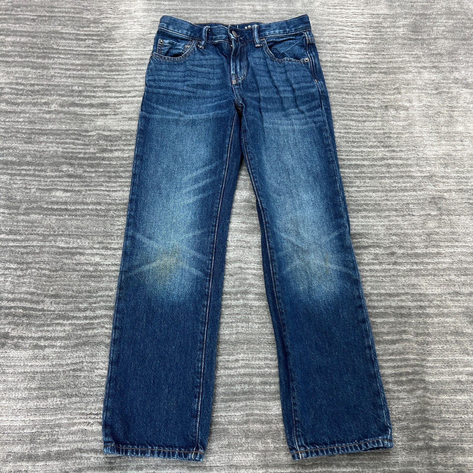 Gap Kids Jeans Size 12 Youth Mid Rise '90s Original Loose Straight Blue Denim