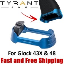 Tyrant CNC Aluminum Flared Magwell for Glock 43X /48 G43X, G48 - Blue