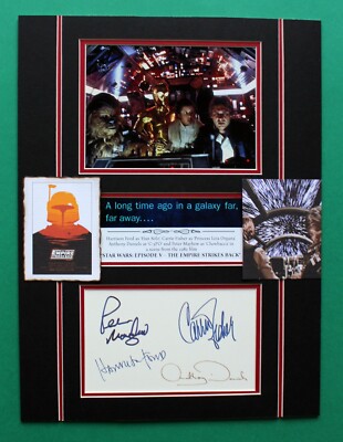 STAR WARS: EPISODE V AUTOGRAPHS masterly display Millennium Falcon Crew