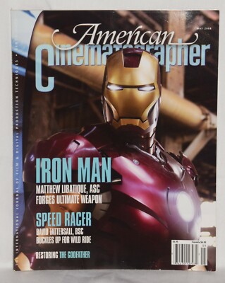 American Cinematographer Magazine 2008 May IRON MAN Matthew Libatique Speed Race