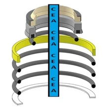 19000-54499 Hydraulic Bucket Cylinder Seal Kit Fits Takeuchi TB030 TL26 TL126