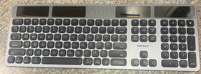 MACALLY WIRELESS SOLAR BLACK KEYBOARD REPLACEMENT KEYCAPS KEYS (BTSOLARTKEYSG)