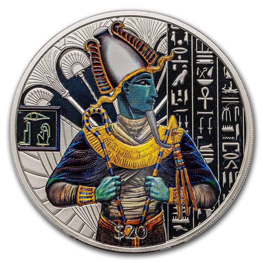 ‼️★ザッツミガオ★‼️ 2023 Sierra Leone 1 oz Silver Egyptian Gods: Anubis