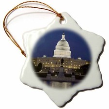 3dRose Washington, D.C. Reflection of Capitol Building - US09 BJA0045 - Jaynes G