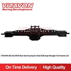 Vitavon SCX 6 Alu #7075 Redesigned Rear Axle Housing for Axial SCX6 1/6 Black