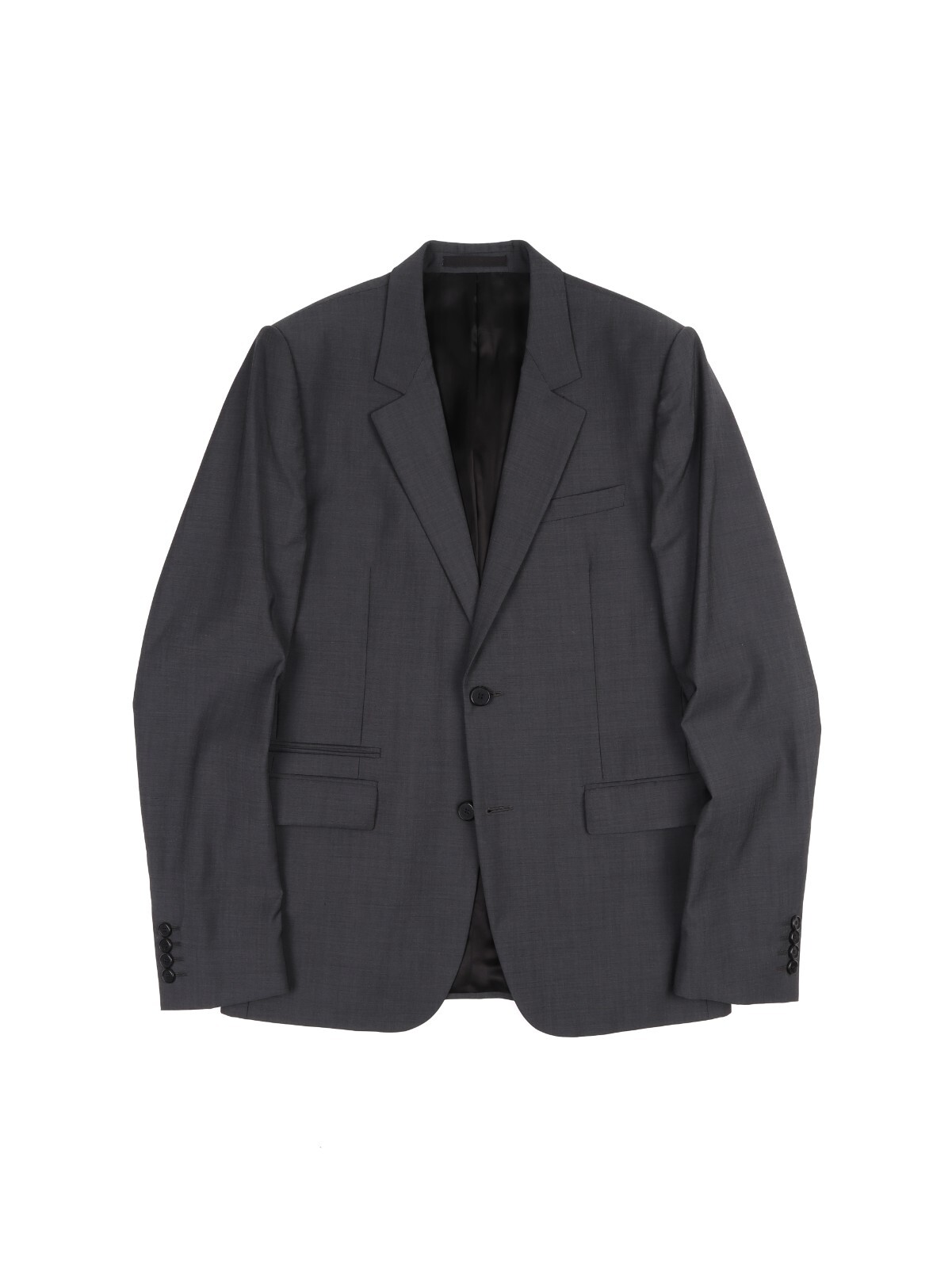 Recent Givenchy Paris Solid Grey Two Button Suit … - image 2