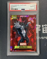 2024 Topps Chrome Marvel Sapphire Red Refractor Morbius 3/5 PSA 10