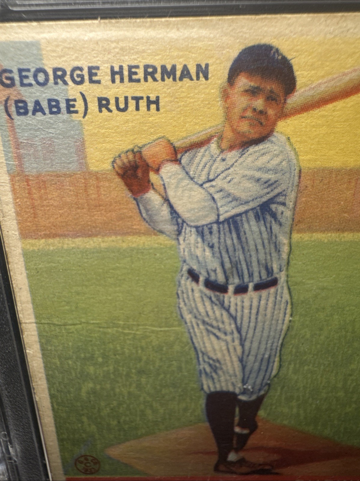 1933 Goudey Babe Ruth #144 PSA 1 view 2