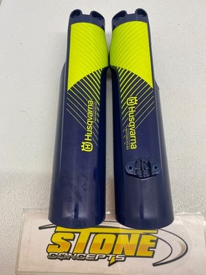 Fork Guard Kit FE250 350 450 501 TE150 250 300 2024 OEM Husqvarna Blue Yellow