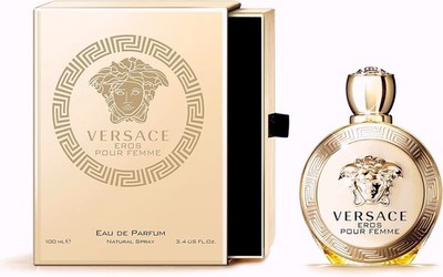 Versace Eros Pour Femme Eau De Parfum 100 ml Spray für Damen UK KOSTENLOSER SCHNELLER VERSAND