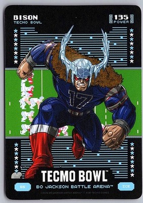 Bo Jax Battle Arena Tecmo Bowl - Base ICE Bison - Josh Allen
