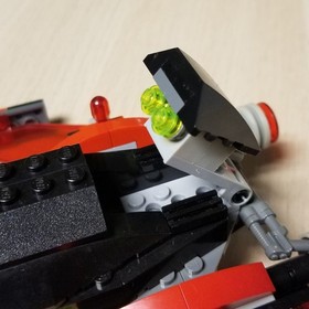 Custom Lego Galaxy Squad Interceptor (70701) Black/Red Space Fighter 