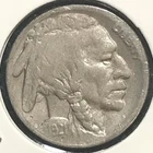 🦬 1921 S 5c Buffalo Nickel RARE #1 Roaring Twenties Keydate 🗝 A+ Restoration