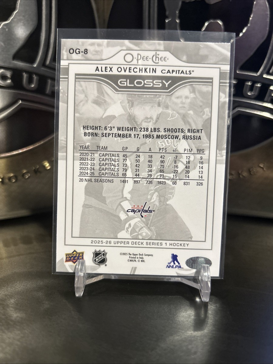 2025-26 Upper Deck Series 1 Alex Ovechkin O-Pee-Chee Glossy Silver