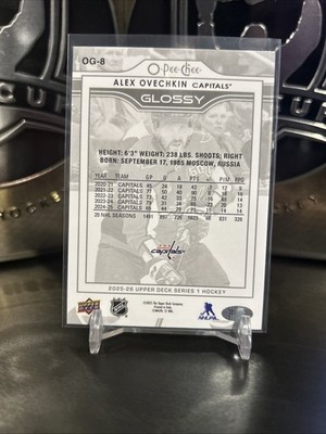 2025-26 Upper Deck Series 1 Alex Ovechkin O-Pee-Chee Glossy Silver