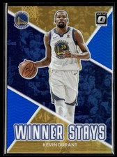 2022-23 Panini Donruss Optic Winner Stays Blue Prizm Kevin Durant 13/85 Warriors