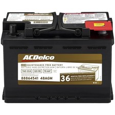 ACDelco Gold 48AGM (88864541) 36 Month Warranty AGM BCI Group 48 Battery
