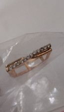 Unique Shaped Ring,See Description,Geometric Band Women Jewelry (Rose/Gold Tone)