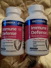 Enzymedica Immune Defense Regular Strength 120 Caps Lot Of 2 Exp 07/26 New