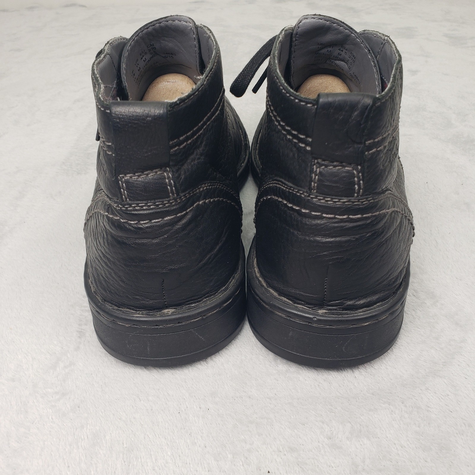 Clarks Collection Mens 11 Black Leather Chukka Bo… - image 8