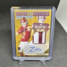 2024 Panini Rookies & Stars Luke McCaffrey Rare /25 2Color  RPA COMMANDERS 🔥