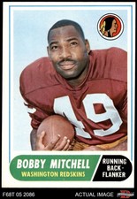 1968 Topps #35 Bobby Mitchell Redskins HOF Illinois 4 - VG/EX