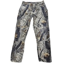 Vintage Wrangler Camo Logger Jeans Mens 38x32 Camouflage Double Knee Made in USA